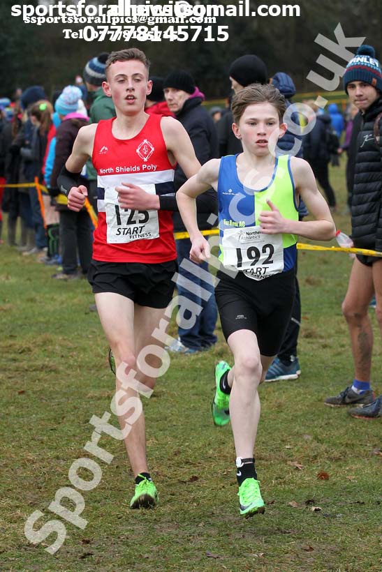 Boys under-15s Northern Cross Country Champs., Camp Hill Estate, Kirklington.  Photo: David T. Hewitson/Sports for All Pics